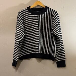 Vero Moda Black and White Striped Sweater